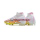 Voetbalschoenen Nike Air Zoom Mercurial Superfly IX Elite FG Roze Geel Wit