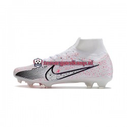 Voetbalschoenen Nike Air Zoom Mercurial Superfly IX Elite FG Rood Wit Zwart