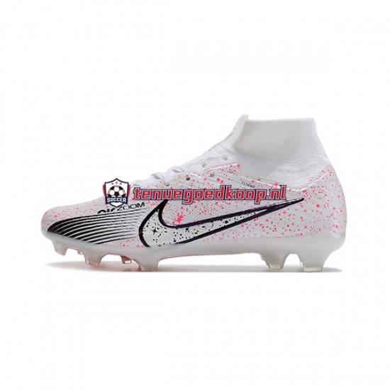 Voetbalschoenen Nike Air Zoom Mercurial Superfly IX Elite FG Rood Wit Zwart