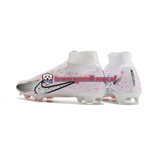 Voetbalschoenen Nike Air Zoom Mercurial Superfly IX Elite FG Rood Wit Zwart