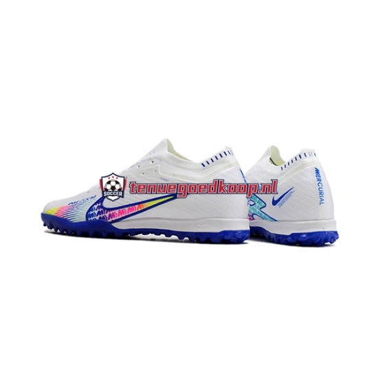 Voetbalschoenen Nike Air Zoom Mercurial Vapor XV Elite TF Blauw Wit