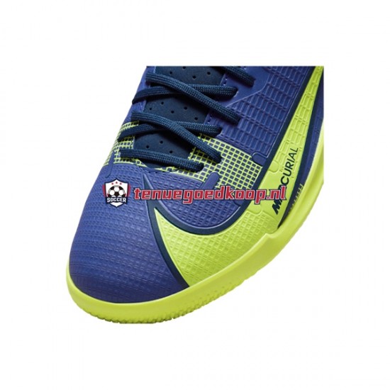Voetbalschoenen Nike Mercurial Vapor XIV Recharge Academy IC Blauw Geel
