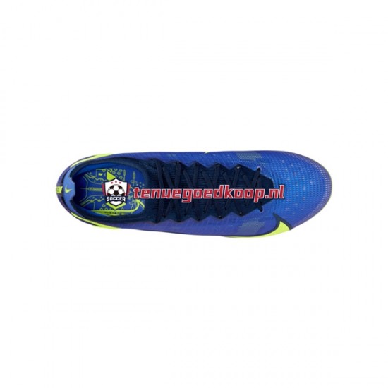Voetbalschoenen Nike Mercurial Vapor XIV Recharge Elite AG Blauw Geel