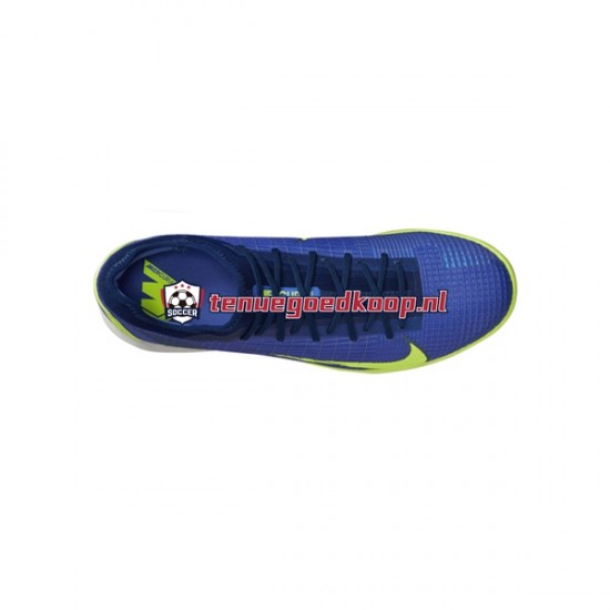Voetbalschoenen Nike Mercurial Zoom Vapor XIV Recharge Pro IC Blauw Geel