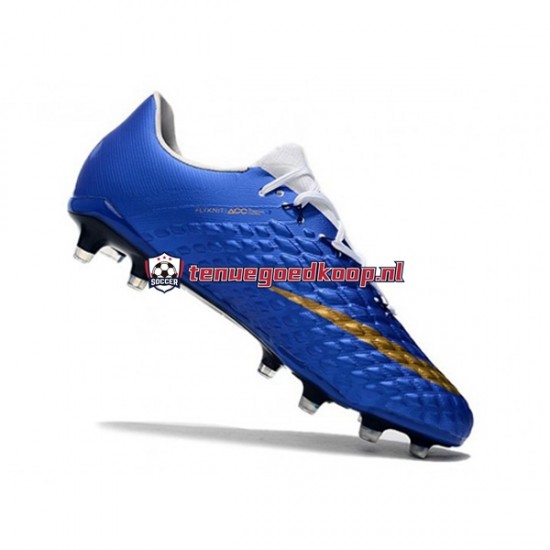 Voetbalschoenen Nike Neymar HyperVenom Phantom 3 Elite FG Blauw Geel Wit
