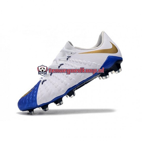 Voetbalschoenen Nike Neymar HyperVenom Phantom 3 Elite FG Blauw Geel Wit