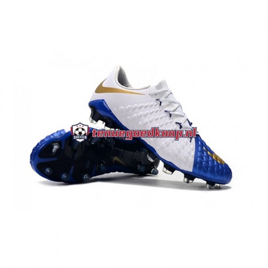 Voetbalschoenen Nike Neymar HyperVenom Phantom 3 Elite FG Blauw Geel Wit