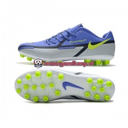 Voetbalschoenen Nike Phantom GT2 AG Blauw Wit Groente