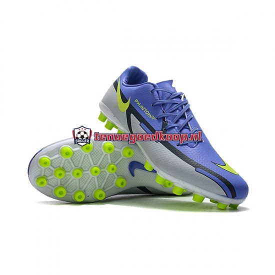 Voetbalschoenen Nike Phantom GT2 AG Blauw Wit Groente