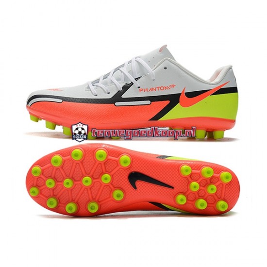 Voetbalschoenen Nike Phantom GT2 AG Oranje Wit Groente
