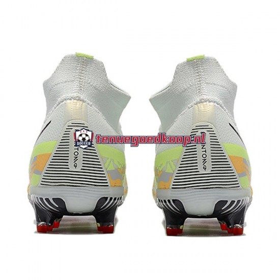 Voetbalschoenen Nike Phantom GT2 Dynamic Fit Elite FG Oranje Wit Groente