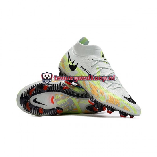 Voetbalschoenen Nike Phantom GT2 Dynamic Fit Elite FG Oranje Wit Groente
