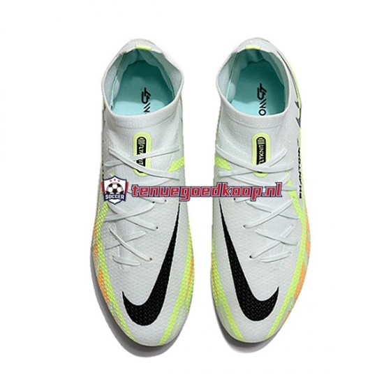 Voetbalschoenen Nike Phantom GT2 Dynamic Fit Elite FG Oranje Wit Groente