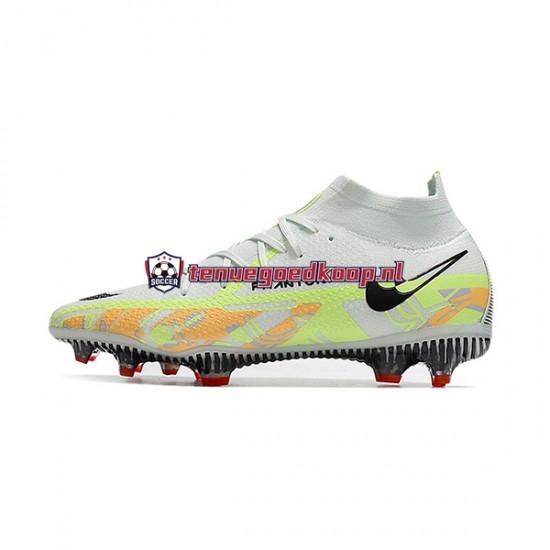 Voetbalschoenen Nike Phantom GT2 Dynamic Fit Elite FG Oranje Wit Groente