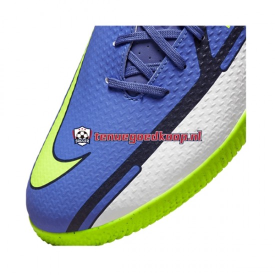 Voetbalschoenen Nike Phantom GT2 Recharge Academy IC Halle Grijs Blauw Geel