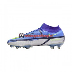 Voetbalschoenen Nike Phantom GT2 Recharge Elite DF FG Grijs Blauw Geel
