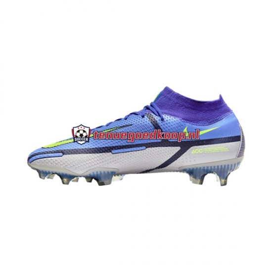 Voetbalschoenen Nike Phantom GT2 Recharge Elite DF FG Grijs Blauw Geel