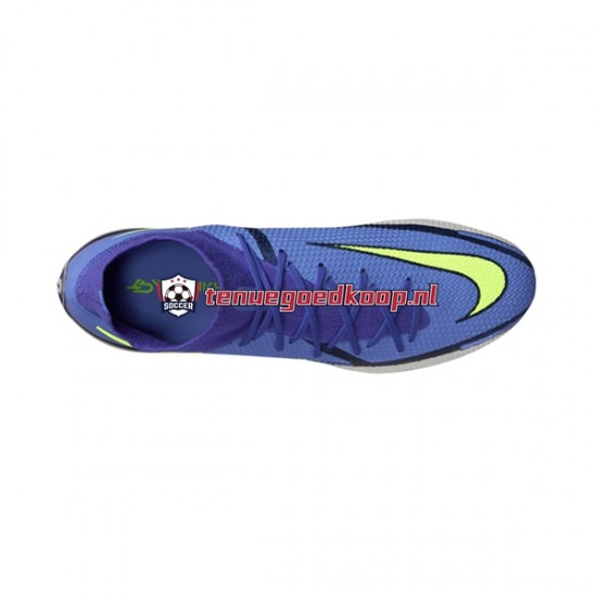 Voetbalschoenen Nike Phantom GT2 Recharge Elite DF FG Grijs Blauw Geel