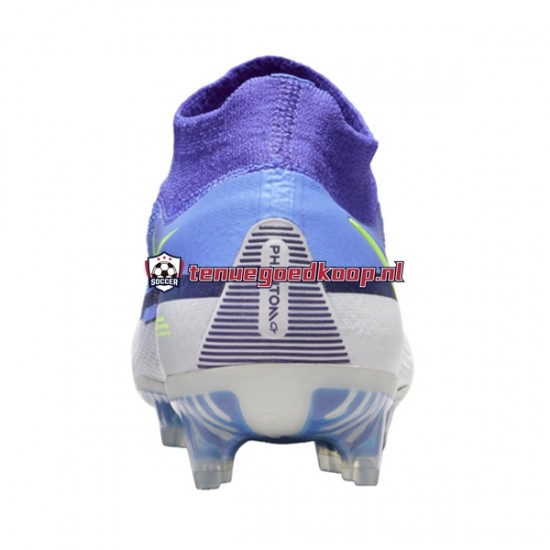 Voetbalschoenen Nike Phantom GT2 Recharge Elite DF FG Grijs Blauw Geel
