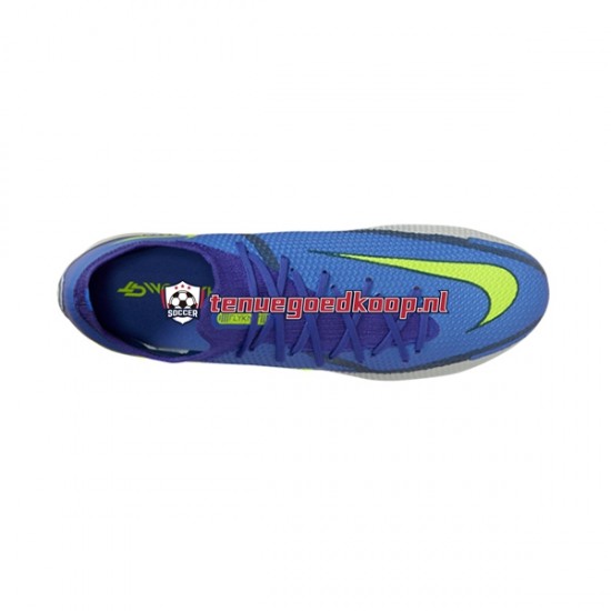 Voetbalschoenen Nike Phantom GT2 Recharge Elite FG Grijs Blauw Geel