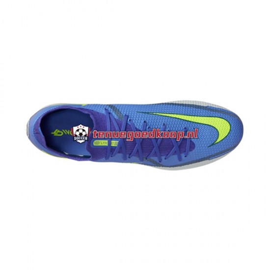 Voetbalschoenen Nike Phantom GT2 Recharge Elite SG Pro AC Grijs Blauw Geel