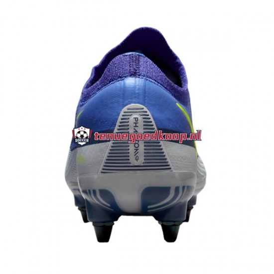 Voetbalschoenen Nike Phantom GT2 Recharge Elite SG Pro AC Grijs Blauw Geel