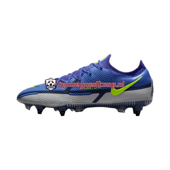 Voetbalschoenen Nike Phantom GT2 Recharge Elite SG Pro AC Grijs Blauw Geel