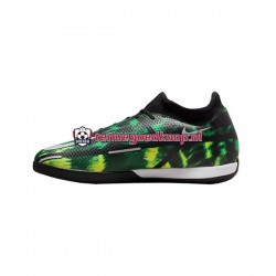 Voetbalschoenen Nike Phantom GT2 Shockwave Academy DF IC Halle Grijs Groente Zwart