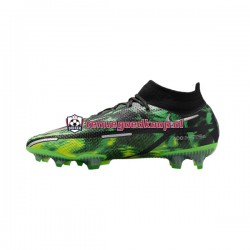 Voetbalschoenen Nike Phantom GT2 Shockwave Elite DF FG Grijs Groente Zwart