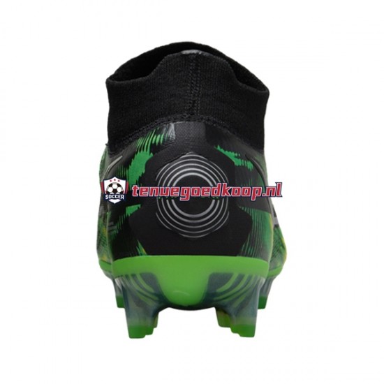 Voetbalschoenen Nike Phantom GT2 Shockwave Elite DF FG Grijs Groente Zwart
