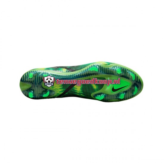 Voetbalschoenen Nike Phantom GT2 Shockwave Elite FG Grijs Groente Zwart