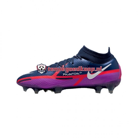 Voetbalschoenen Nike Phantom GT2 UV Elite DF FG Paars Rood Blauw