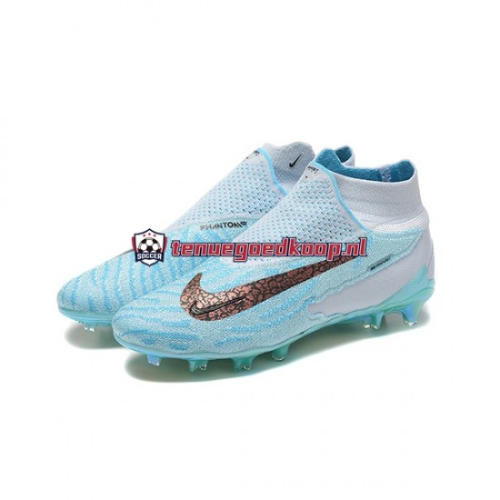 Voetbalschoenen Nike Phantom GX Elite FG Blauw Geel Wit