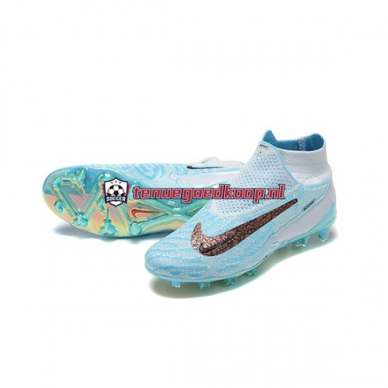 Voetbalschoenen Nike Phantom GX Elite FG Blauw Geel Wit