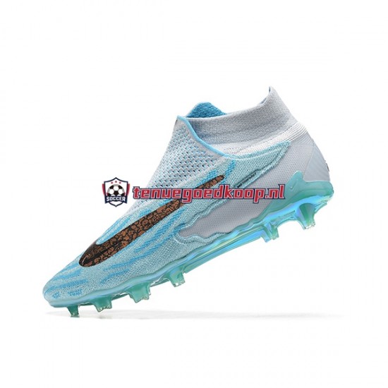 Voetbalschoenen Nike Phantom GX Elite FG Blauw Geel Wit