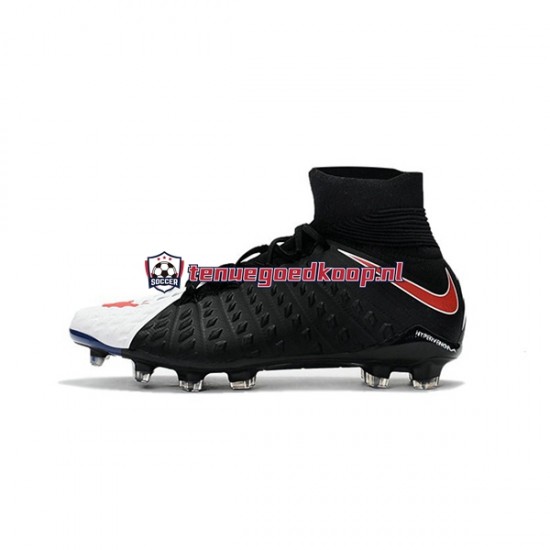 Voetbalschoenen Nike Phantom Hypervenom 3 Elite DF FG Rood Wit Zwart