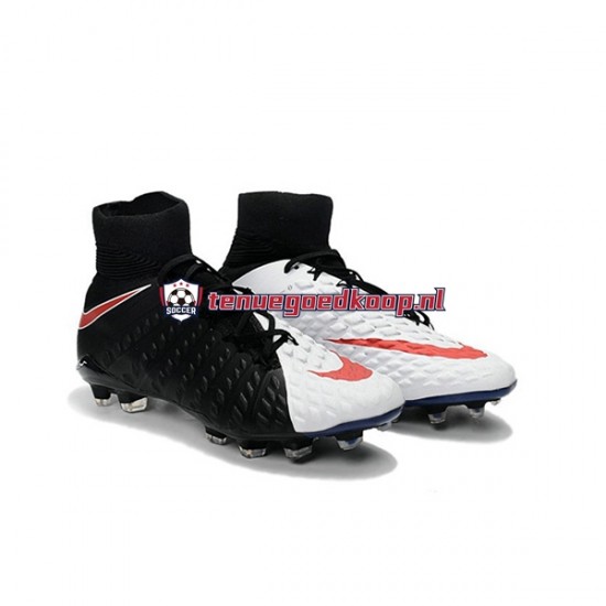 Voetbalschoenen Nike Phantom Hypervenom 3 Elite DF FG Rood Wit Zwart