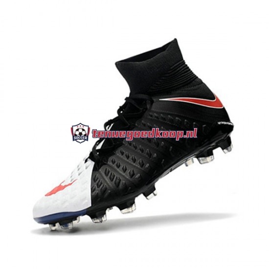Voetbalschoenen Nike Phantom Hypervenom 3 Elite DF FG Rood Wit Zwart