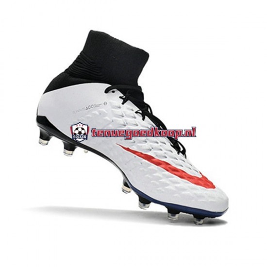 Voetbalschoenen Nike Phantom Hypervenom 3 Elite DF FG Rood Wit Zwart