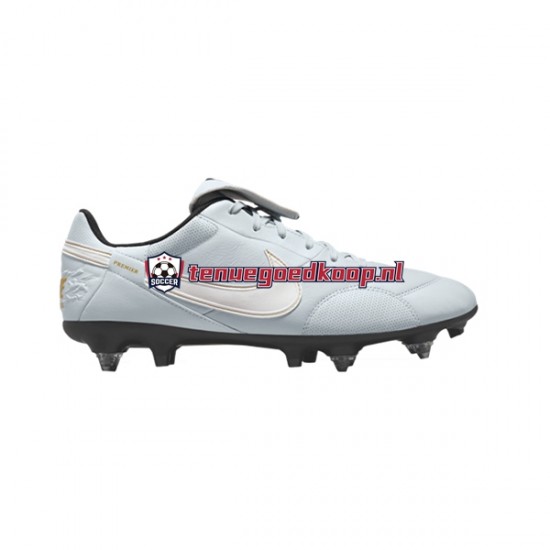 Voetbalschoenen Nike Premier III SG Pro AC Grijs Wit Zwart