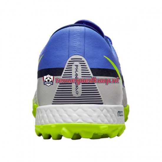 Voetbalschoenen Nike React Phantom GT2 Recharge Pro TF Grijs Blauw Geel