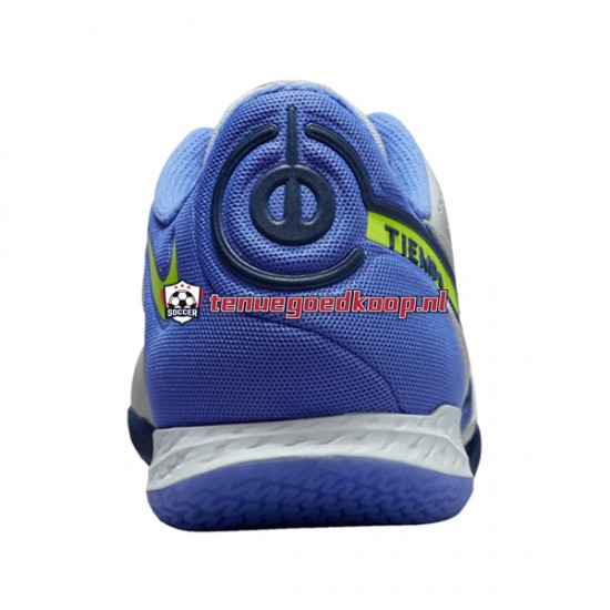 Voetbalschoenen Nike React Tiempo Legend IX Recharge Pro IC Halle Grijs Blauw Geel