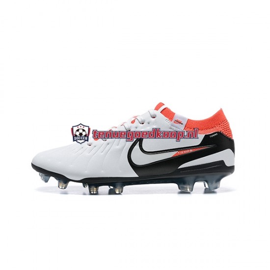 Voetbalschoenen Nike Tiempo Legend 10 Elite FG Oranje Wit Zwart