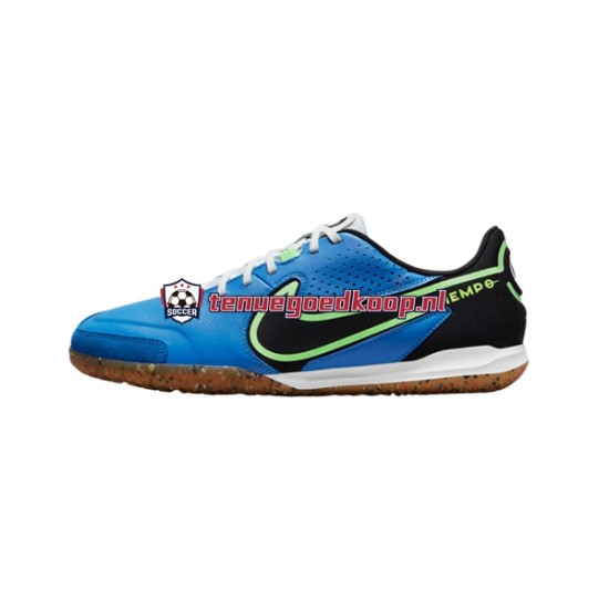 Voetbalschoenen Nike Tiempo Legend IX Academy IC Halle Blauw Groente Zwart