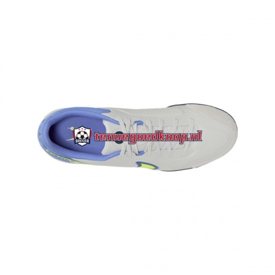 Voetbalschoenen Nike Tiempo Legend IX Recharge Academy IC Halle Grijs Blauw Geel