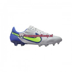 Voetbalschoenen Nike Tiempo Legend IX Recharge Elite FG Grijs Blauw Geel Wit