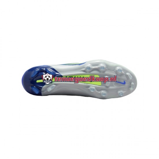 Voetbalschoenen Nike Tiempo Legend IX Recharge Elite FG Grijs Blauw Geel Wit