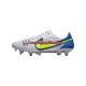 Voetbalschoenen Nike Tiempo Legend IX Recharge Elite SG Pro AC Grijs Blauw Geel