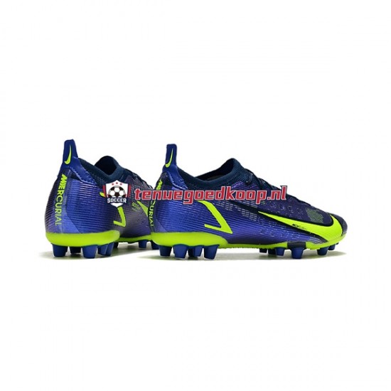 Voetbalschoenen Nike Vapor 14 Elite PRO AG Blauw Groente