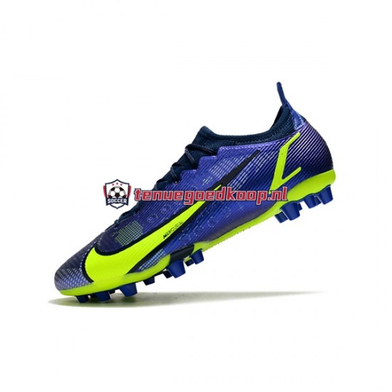 Voetbalschoenen Nike Vapor 14 Elite PRO AG Blauw Groente